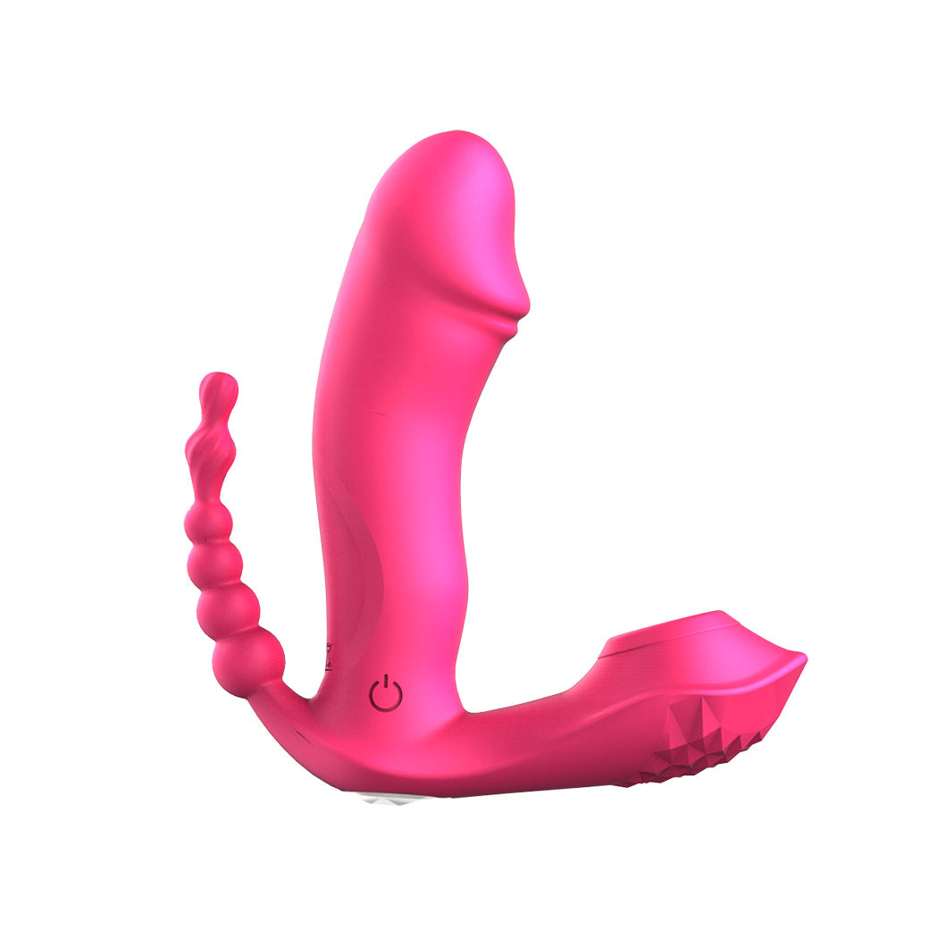 Urway Vibrator Masturbator Dildo Sucking Anal Vagina Clit Adults Sex Toys Red